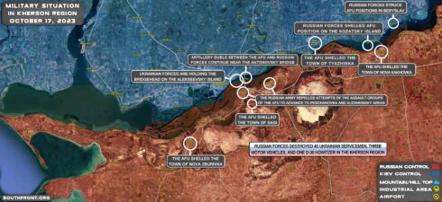 Military Situation On Ukrainian Frontlines On October 17, 2023 (Map Update)