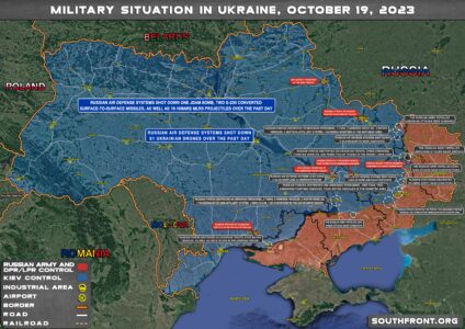 Military Situation On Ukrainian Frontlines On October 19, 2023 (Map Update)