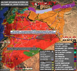 Military Situation In Syria On October 1, 2023 (Map Update)