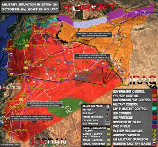 Military Situation In Syria On October 24, 2023 (Map Update)