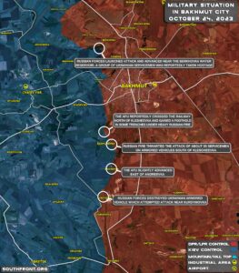 Military Situation Near Bakhmut On October 24, 2023 (Map Update)