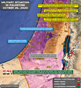 Military Situation In Palestine On October 25, 2023 (Map Update)