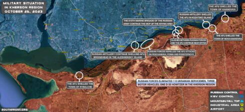 Military Situation On Ukrainian Frontlines On October 25, 2023 (Map Update)