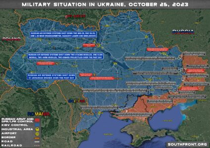 Military Situation On Ukrainian Frontlines On October 25, 2023 (Map Update)