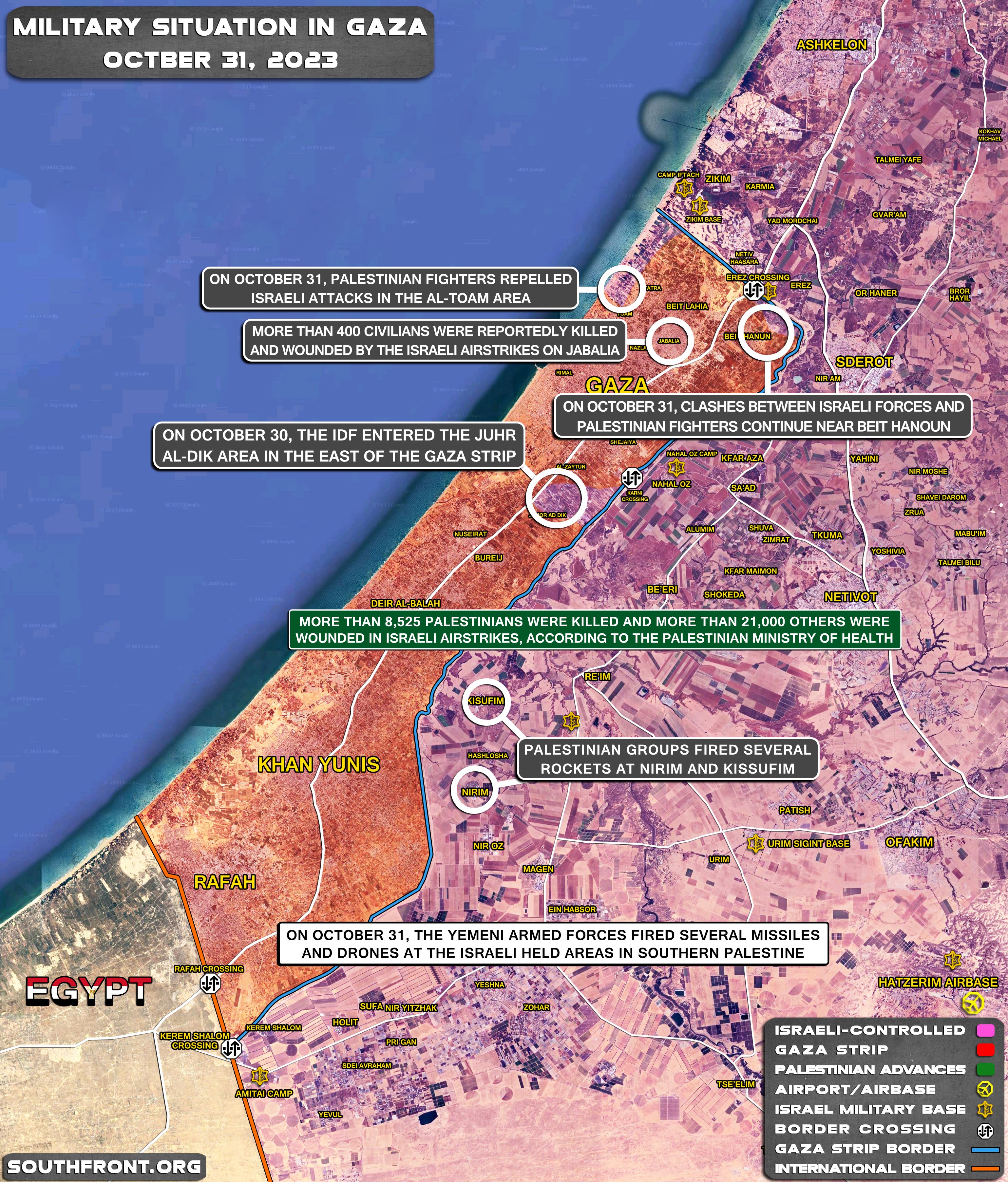 Israeli Forces Advance In The Gaza Strip (Map Update)