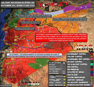 Military Situation In Syria On October 4, 2023 (Map Update)