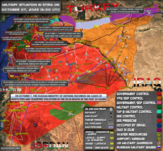 Military Situation In Syria On October 7, 2023 (Map Update)