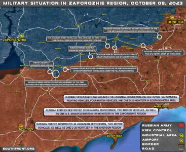 Russian Forces Advance In Various Directions In Ukraine (Map Update On October 8, 2023 )