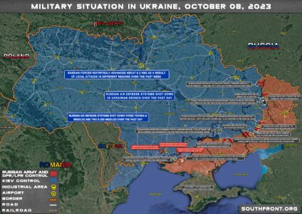 Russian Forces Advance In Various Directions In Ukraine (Map Update On October 8, 2023 )