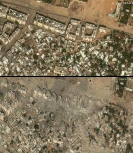 Satellite Imagery: Gaza Before And After Israeli Strikes