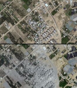 Satellite Imagery: Gaza Before And After Israeli Strikes