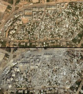 Satellite Imagery: Gaza Before And After Israeli Strikes