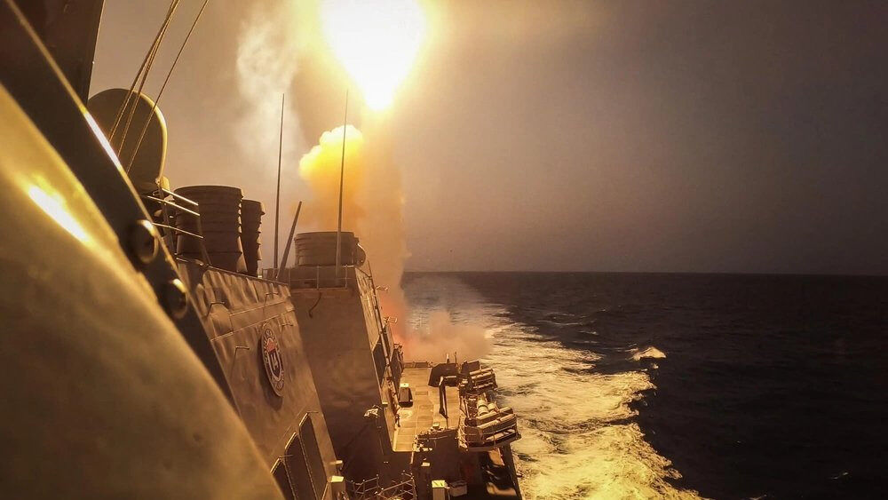 U.S.-Led Coalition Intercepts Houthi Drones As Missile Targets Another Ship In Red Sea