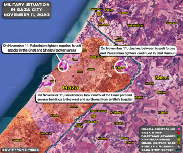 War In Palestine On November 11, 2023 (Map Update)