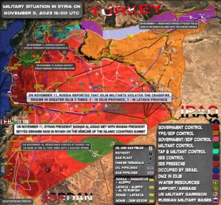 Military Situation In Syria On November 11, 2023 (Map Update)