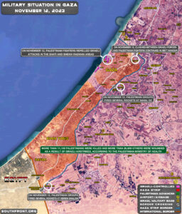 Military Situation In Palestine On November 12, 2023 (Map Update)