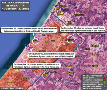 Military Situation In Palestine On November 13, 2023 (Map Update)