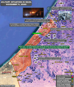 Military Situation In Palestine On November 14, 2023 (Map Update)