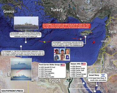 Escalation In Eastern Mediterranean On November 15, 2023 (Map Update)