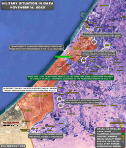 Military Situation In Palestine On November 16, 2023 (Map Update)