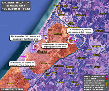 Military Situation In Palestine On November 16, 2023 (Map Update)