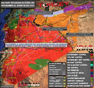 Military Situation In Syria On November 16, 2023 (Map Update)