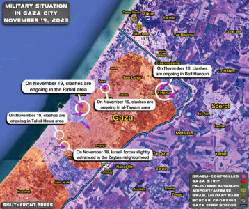 Military Situation In Palestine On November 19, 2023 (Map Update)