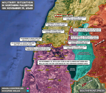 Military Situation In Palestine On November 19, 2023 (Map Update)