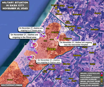 Military Situation In Palestine On November 21, 2023 (Map Update)