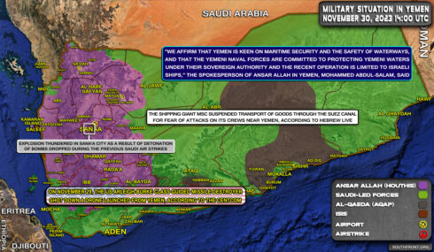 Military Situation In Yemen On November 30, 2023 (Map Update)