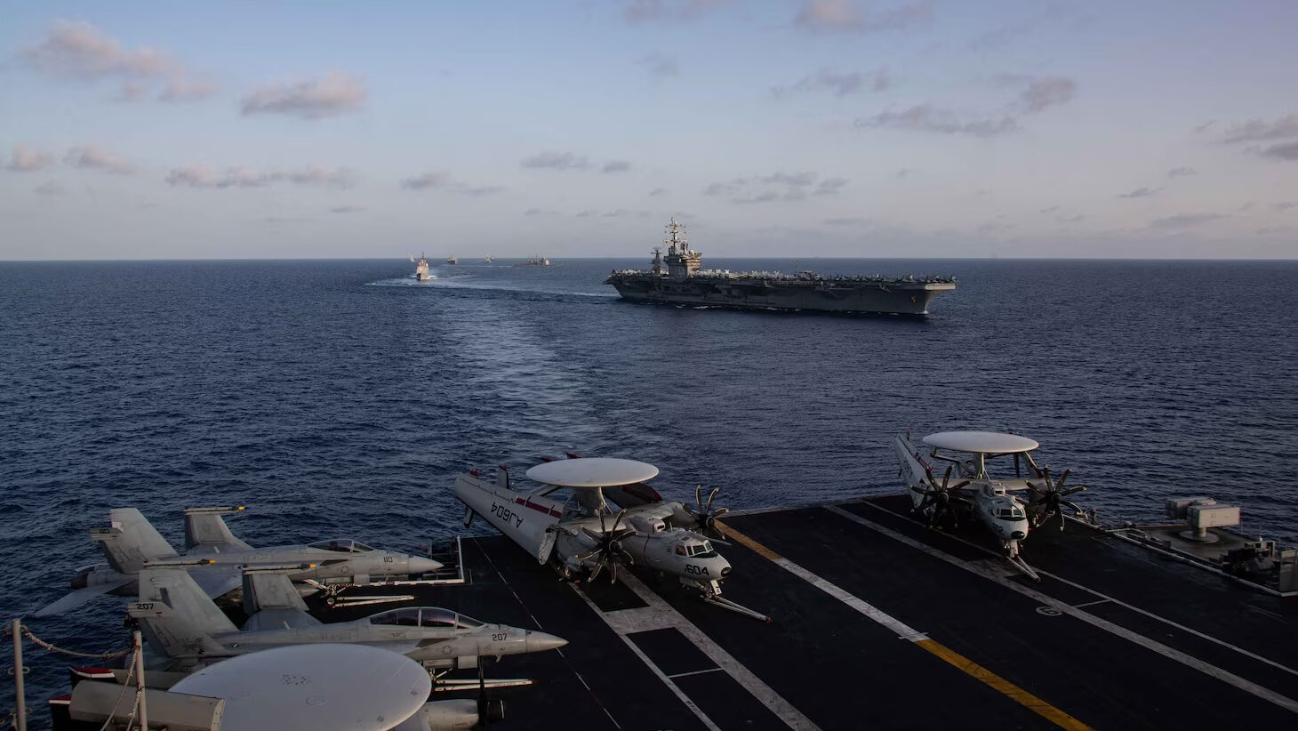 U.S. Navy Says Sixth Fleet Conducted Dual-Carrier Operations in Eastern Mediterranean (Photos)