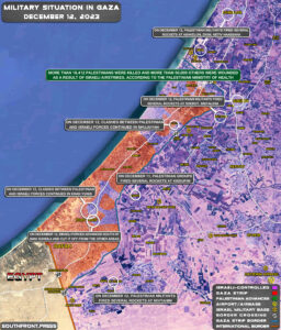 Military Situation In Palestine On December 13, 2023 (Map Update)