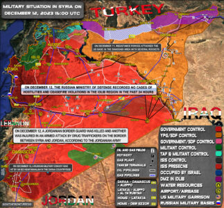 Military Situation In Syria On December 12, 2023 (Map Update)