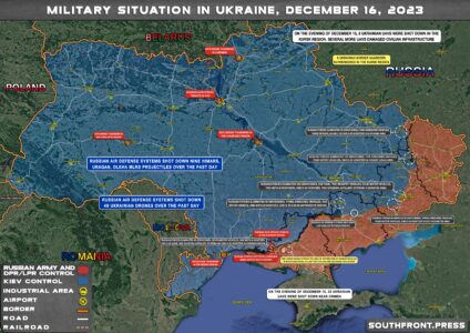 Military Situation In Ukraine On December 16, 2023 (Map Update)