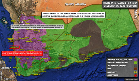 Military Situation In Yemen On December 17, 2023 (Map Update)