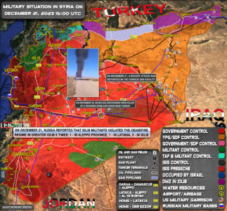 Military Situation In Syria On December 21, 2023 (Map Update)