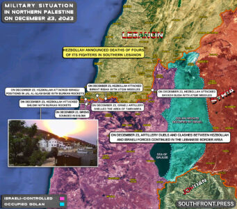 Military Situation In Palestine On December 23, 2023 (Map Update)