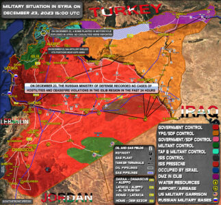 Military Situation In Syria On December 23, 2023 (Map Update)