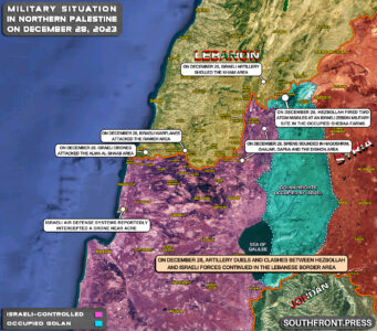 Military Situation In Palestine On December 28, 2023 (Map Update)