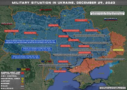 Military Situation In Ukraine On December 29, 2023 (Map Update)