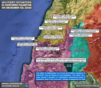 Military Situation In Palestine On December 3, 2023 (Map Update)