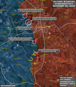 Military Situation Near Bakhmut On December 5, 2023 (Map Update)