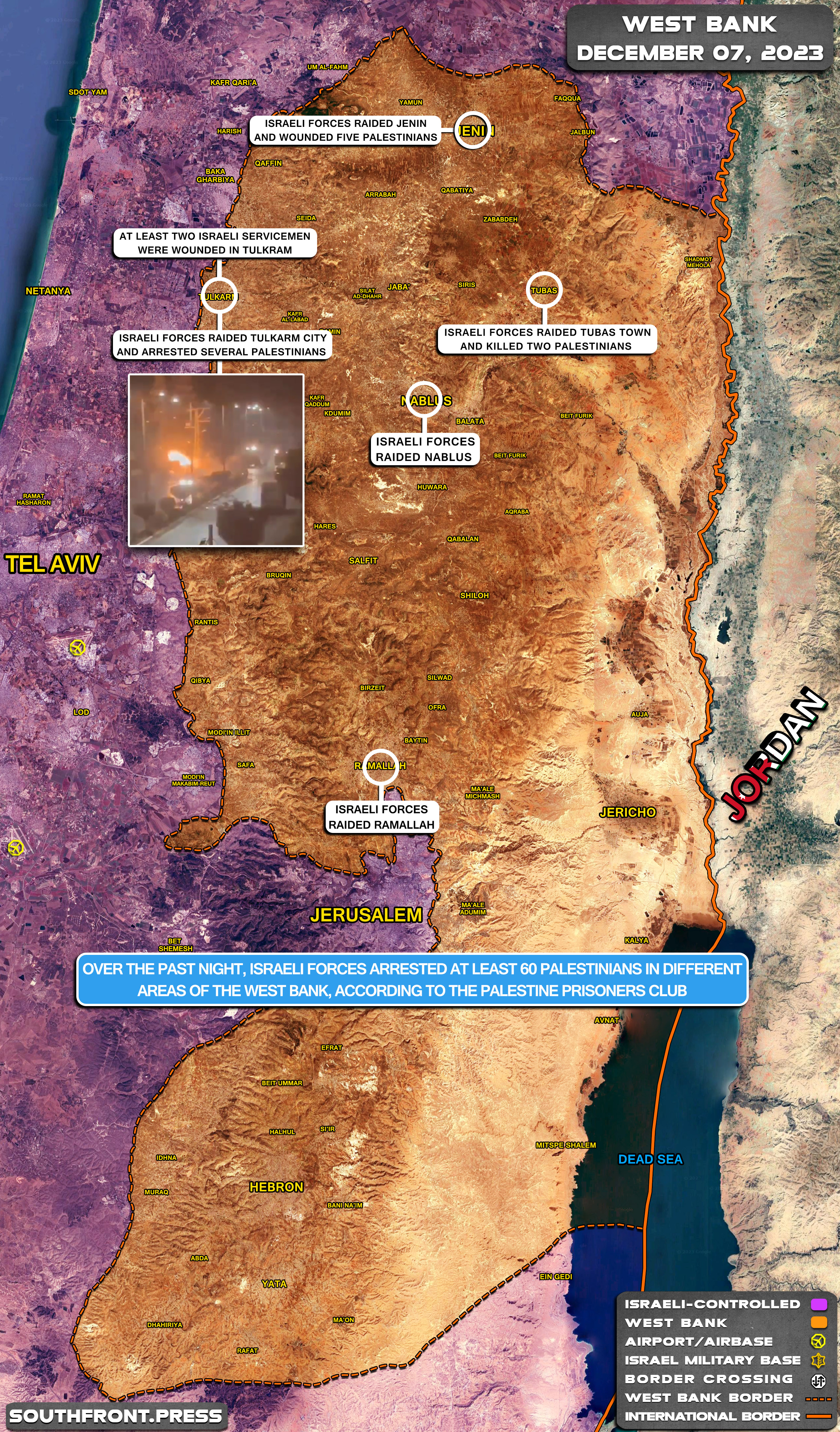 Military Situation In Palestine On December 7, 2023 (Map Update)