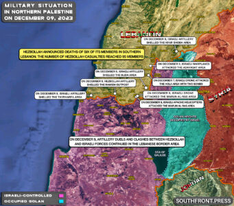 Military Situation In Palestine On December 9, 2023 (Map Update)