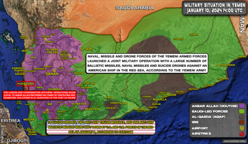 Military Situation In Yemen On January 10, 2024 (Map Update)