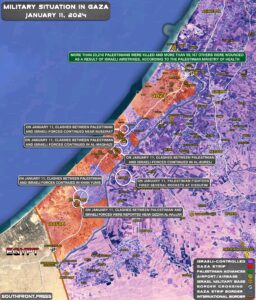 Military Situation In Palestine On January 11, 2024 (Map Update)