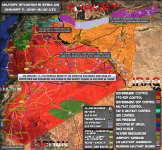Military Situation In Syria On January 11, 2024 (Map Update)