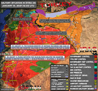 Military Situation In Syria On January 13, 2024 (Map Update)