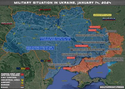 Military Situation In Ukraine On January 14, 2024 (Map Update)