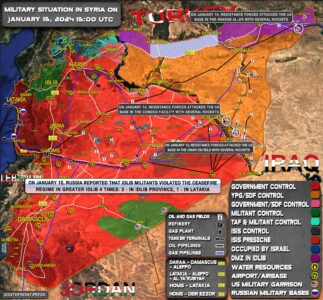 Military Situation In Syria On January 15, 2024 (Map Update)